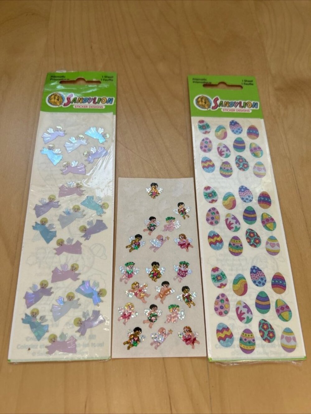 Vintage Sandylion Easter Angels Sticker Lot